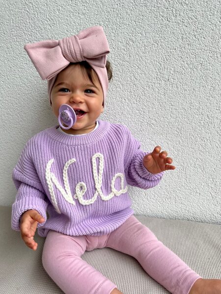 ONLY-NAME personalized sweater (lavander)