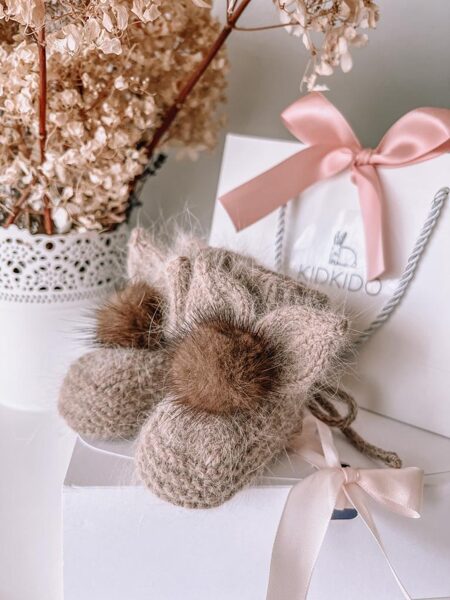 Bunny booties (light brown)