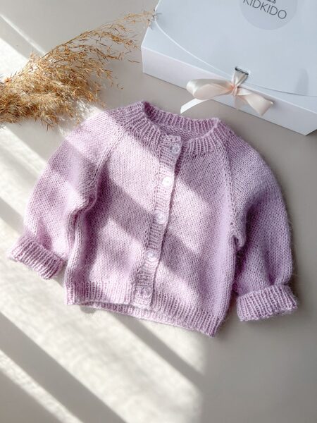 Lavander cardigan 3-6m (pieejama uzreiz)