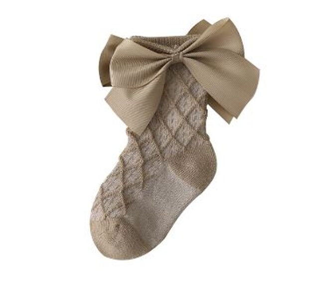 Summer socks (dark beige) 0-3m