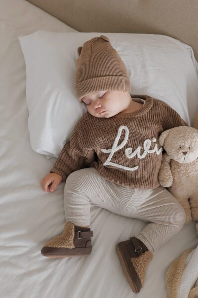 ONLY - NAME personalised sweater (light brown)